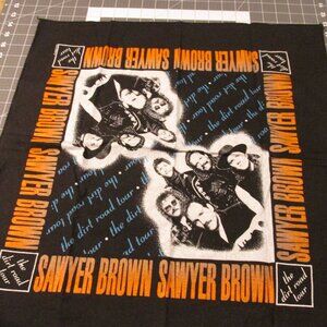 Vintage 1992 Sawyer Brown Dirt Road Tour Bandana